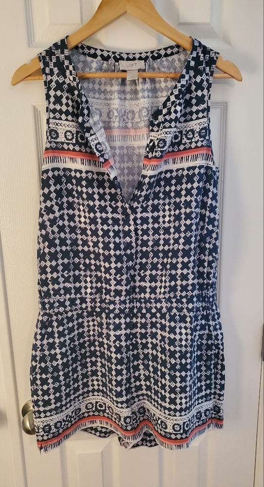 LOFT patterned linen jumper